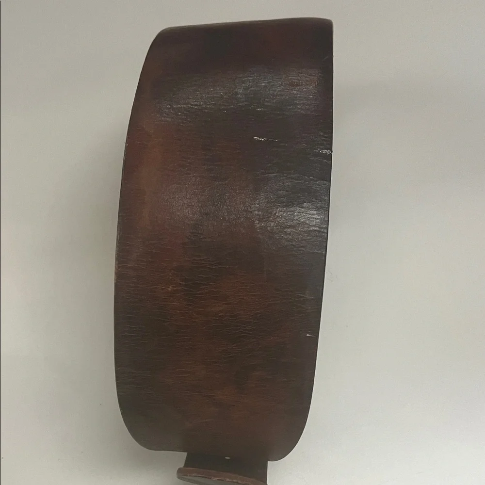 Classic Brown Leather Belt / Workout or weight belt